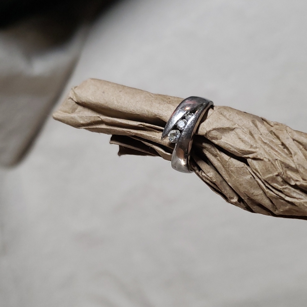 .925 Silver and Crystal ring